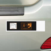 Etiket waterfles Sweet 16 Sinaasappel Black Bumpersticker (Op auto)