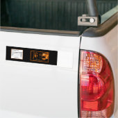 Etiket waterfles Sweet 16 Sinaasappel Black Bumpersticker (Op Truck)