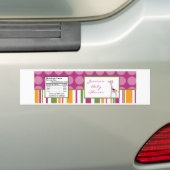 Etiket waterfles Sweet Safari Bumpersticker (Op auto)