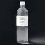 Etiket waterflesje<br><div class="desc">Pas uw ontwerp volledig aan. Nadat u klaar bent met het bewerken,  downloadt u uw bestand in een JPG-indeling (vergeet niet de afloopoptie aan te zetten). Upload uw ontwerp hier door op de blauwe "Personalize"knoop te klikken.</div>
