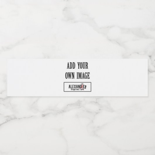 Etiket waterflesje 8x2,125 inch (Enkel label)