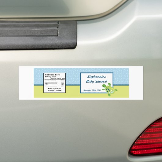 Etiket waterflesje Ref Ocean Zee Turtle Bumpersticker (Op auto)