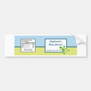 Etiket waterflesje Ref Ocean Zee Turtle Bumpersticker