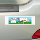 Etiket waterflesje Snoep Land Ice Cream Lollipop Bumpersticker (Op auto)