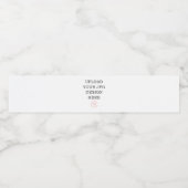 Etiket waterflesje - Upload je eigen ontwerp (Enkel label)