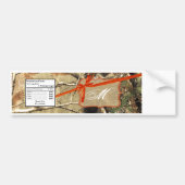 Etiket waterflesjesjagers Camoflouge Camo Sinaasap Bumpersticker (Voorkant)