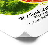 Etiket watermeloen zeepverpakking poster (Hoek)