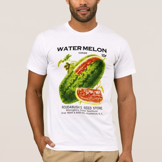 Etiket watermeloen zeepverpakking t-shirt (Voorkant)
