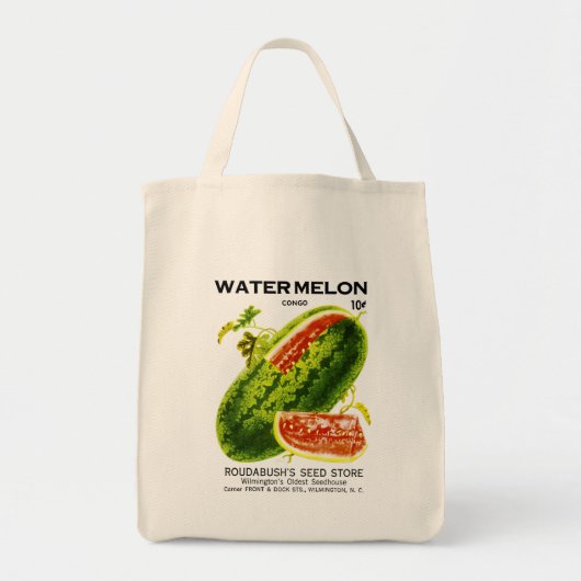 Etiket watermeloen zeepverpakking tote bag (Voorkant)
