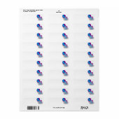 Etiket wereldbol (Full Sheet)