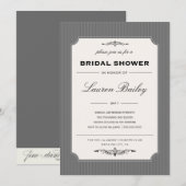 ETIKET WIJN | BRIDAL SHOWER INVITATION KAART (Voorkant / Achterkant)