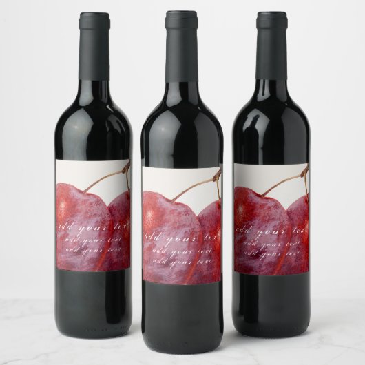 ETIKET WIJN : " PLUMS"  (Flessen)