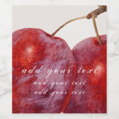 ETIKET WIJN : " PLUMS"  (Enkel label)