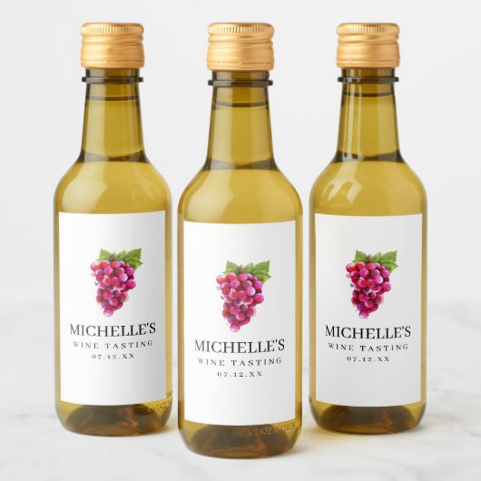 Etiket wijndruivenwijn (Flessen)