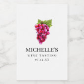 Etiket wijndruivenwijn (Enkel label)