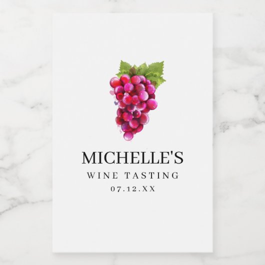 Etiket wijndruivenwijn (Enkel label)