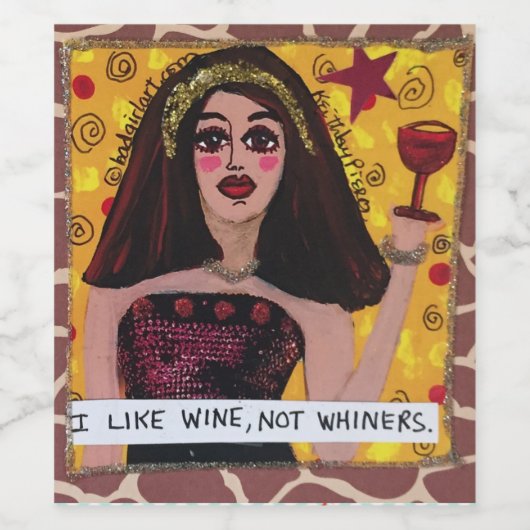 Etiket wijnfles (Enkel label)