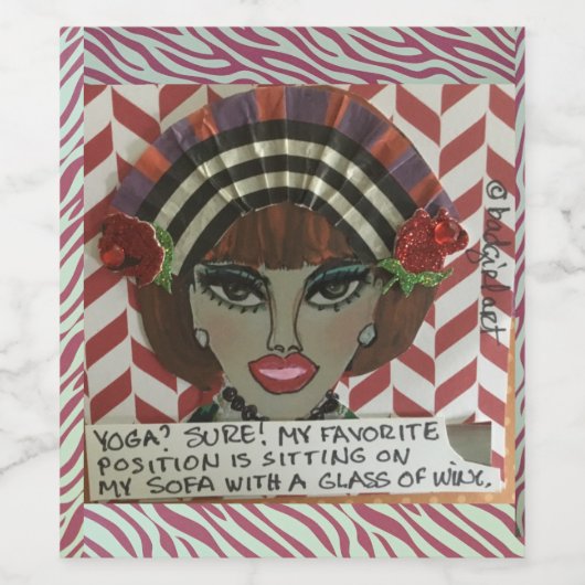 Etiket wijnfles (Enkel label)