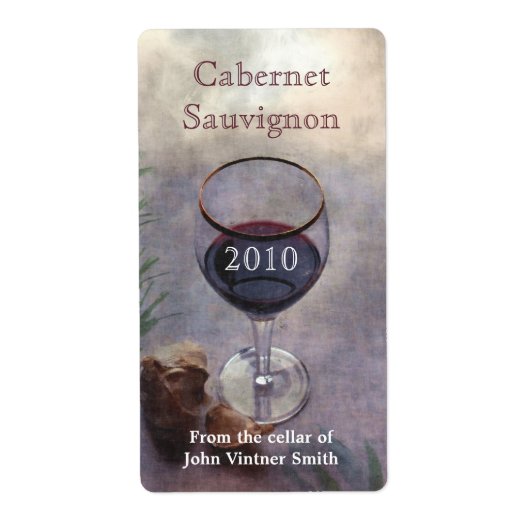 Etiket wijnfles (Voorkant)