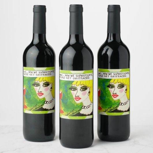 Etiket wijnfles (Flessen)