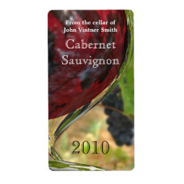 Etiket wijnfles