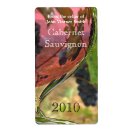 Etiket wijnfles