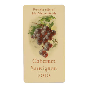 Etiket wijnfles