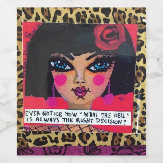 Etiket wijnfles (Enkel label)