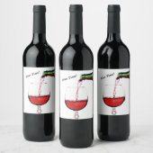 Etiket wijnflesfles (Flessen)