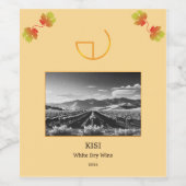 Etiket wijnflesje (Enkel label)