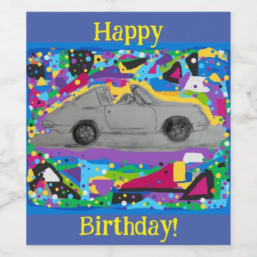 Etiket wijnflesje (Enkel label)