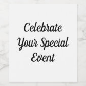 Etiket wijnflesje (Enkel label)