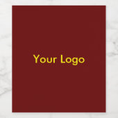 Etiket wijnflesje logo (Enkel label)