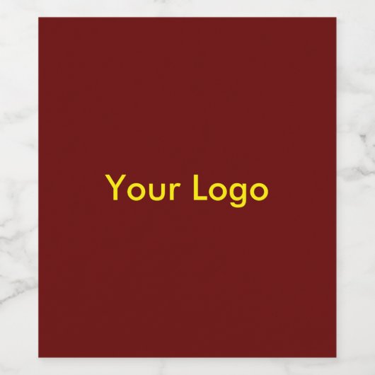 Etiket wijnflesje logo (Enkel label)