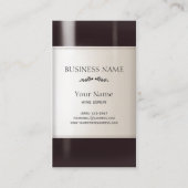 Etiket wijnflesje visitekaartje (Voorkant)