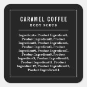 Etiket Wit randnummers Aangepaste kleuringrediënte (Voorkant)