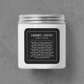 Etiket Wit randnummers Aangepaste kleuringrediënte