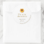 Etiket Witte Logo-ontwerp Elegant Perzische Perzik (Tas)