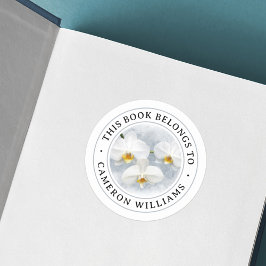 Etiket witte orchidee phalaenopsis