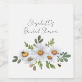 Etiket witte vrijgezellenfeest (Enkel label)