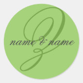 Etiket Z monogram (Voorkant)