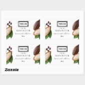 Etiket zelfgemaakte cacao body butter (Vel)