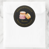 Etiket zelfgemaakte macaron | Black (Tas)