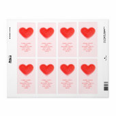 Etiket zoete kunst Roze verzendlabel portret (Full Sheet)