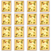 Etiket zonnebloem sticker (Voorkant)