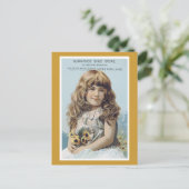 Etiket zonnescherm winkel Victoriaans Briefkaart (Staand voorkant)