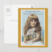 Etiket zonnescherm winkel Victoriaans Briefkaart (Voorkant / Achterkant)