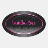 Etiket zwart-wit product Glamoureus roze Lijst (Voorkant)