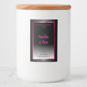 Etiket zwart-wit product Glamoureus roze Lijst (Voorkant)