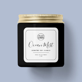 Etiket zwarte rand Logo toevoegen